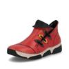 Rieker Folded Cuff Ankle Boot - Red